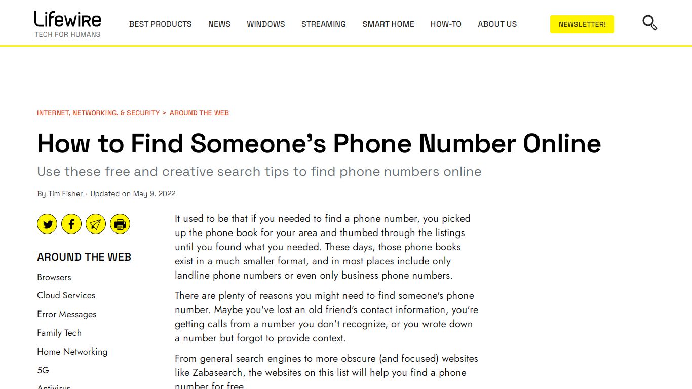 How to Find Someone's Phone Number Online - Lifewire